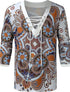 Men's Athletic Gippsy V Neck middle Sleeve Shirt